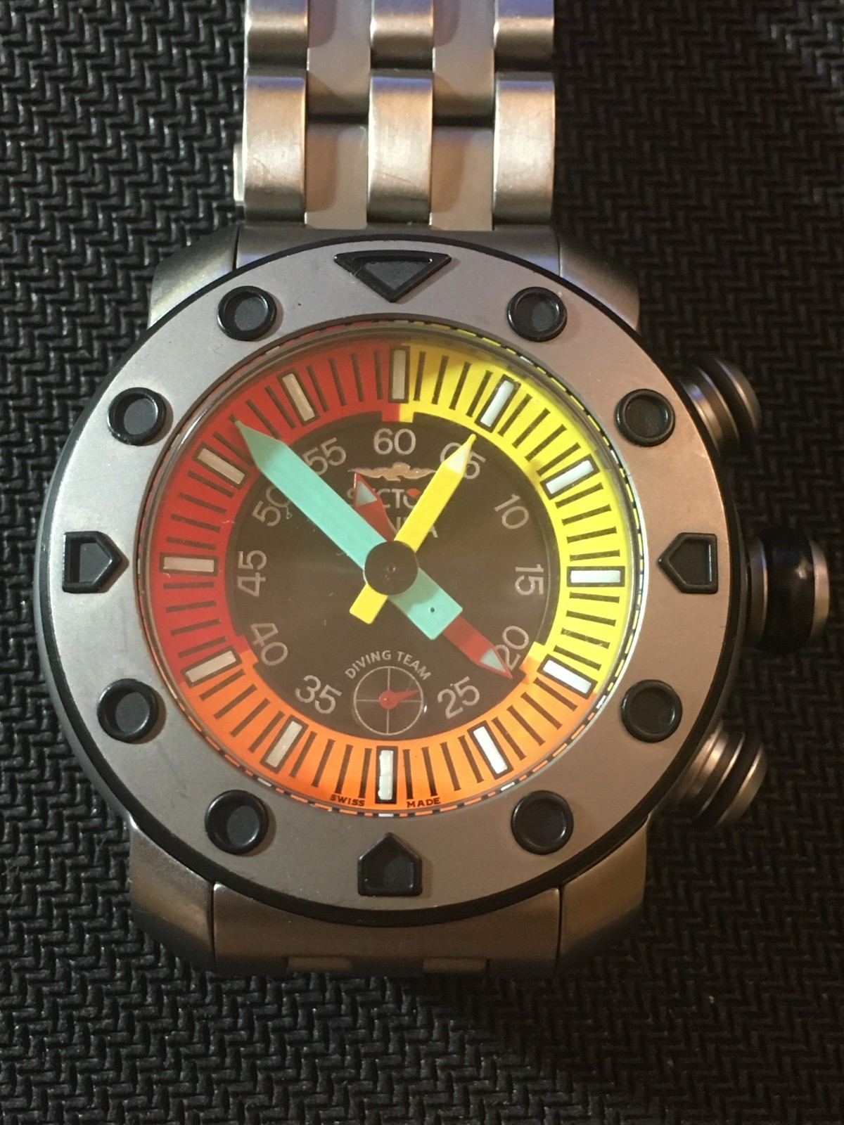 Sector No Limits Apnea Chronograph Umberto Pelizzari Edition – 44 mm Titanium