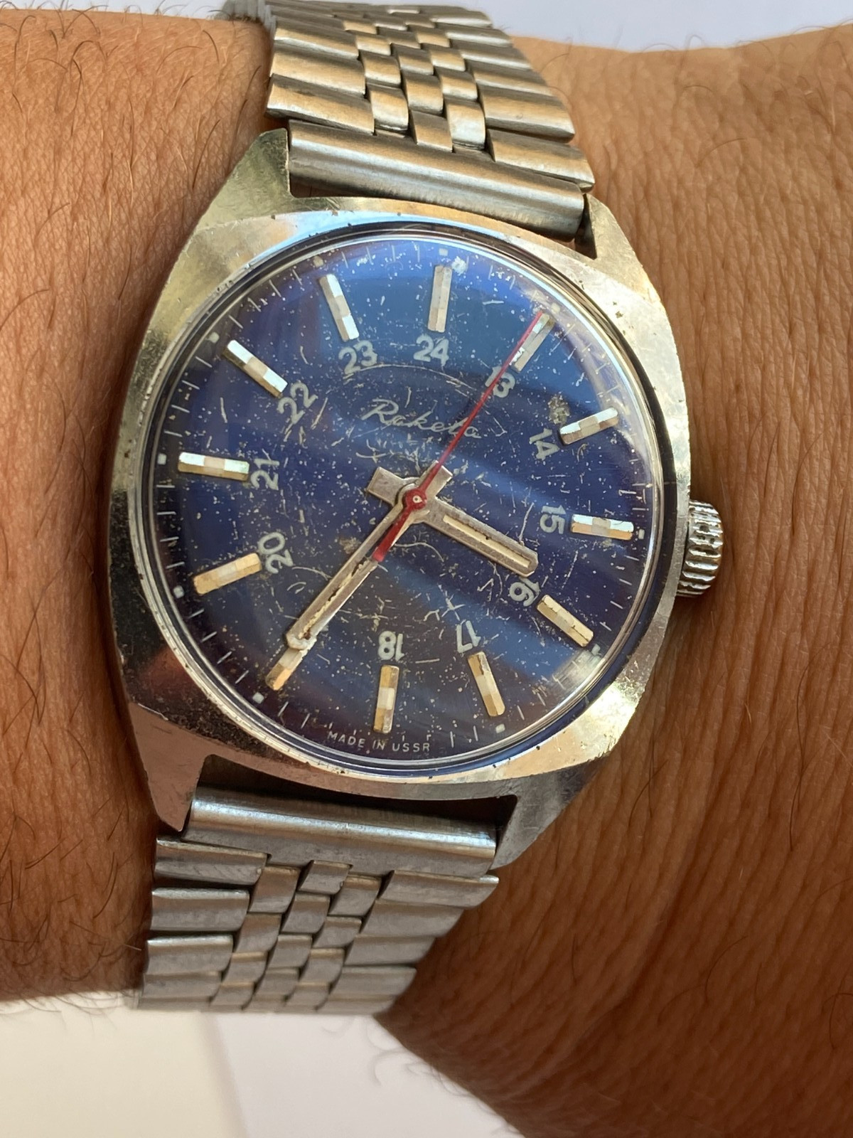 Vintage RARE SOVIET RAKETA PAKETA 24 2609.HA USSR SALE RRR COLLECTION BEAUTIFUL