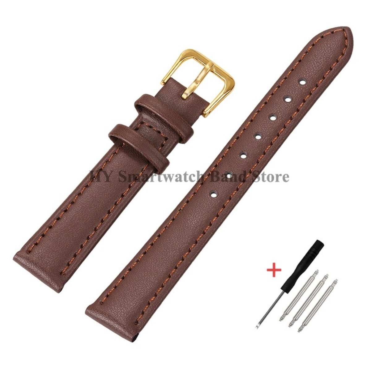 8Mm 10Mm 12Mm 14/16Mm 18Mm 20Mm 22Mm 24Mm PU Leather Watch Strap for Men Women S