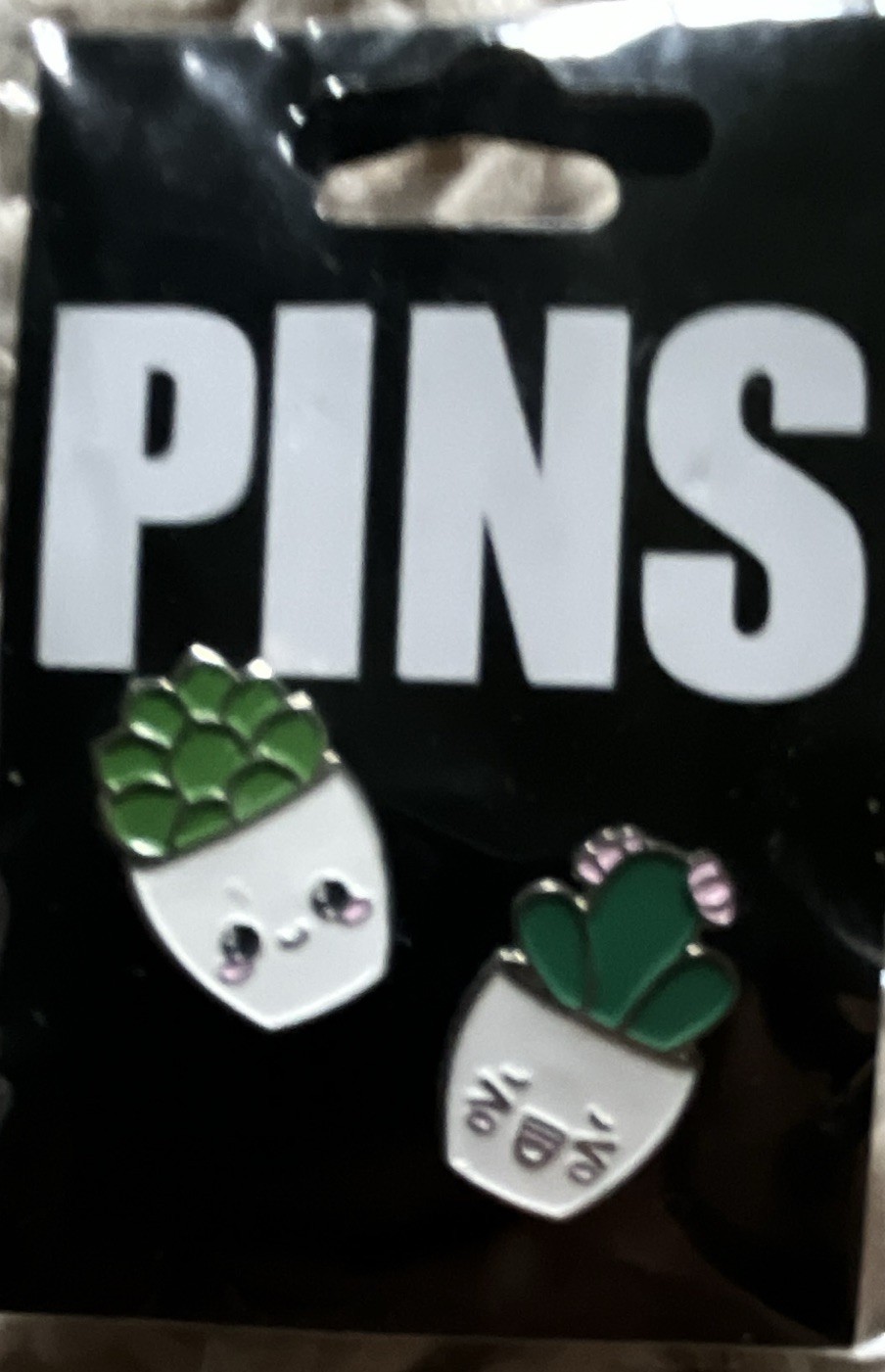 Enamel Metal Pin Set of 2 (2018)- Succulent Plant