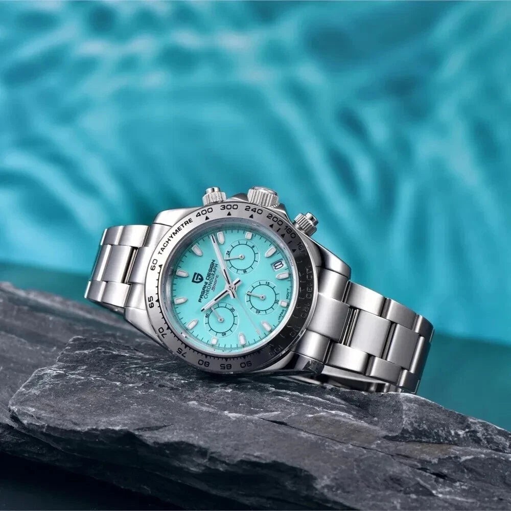 Pagani Design PD-1727 Sky Blue Chronograph Stainless Steel Automatic Men’s Watch