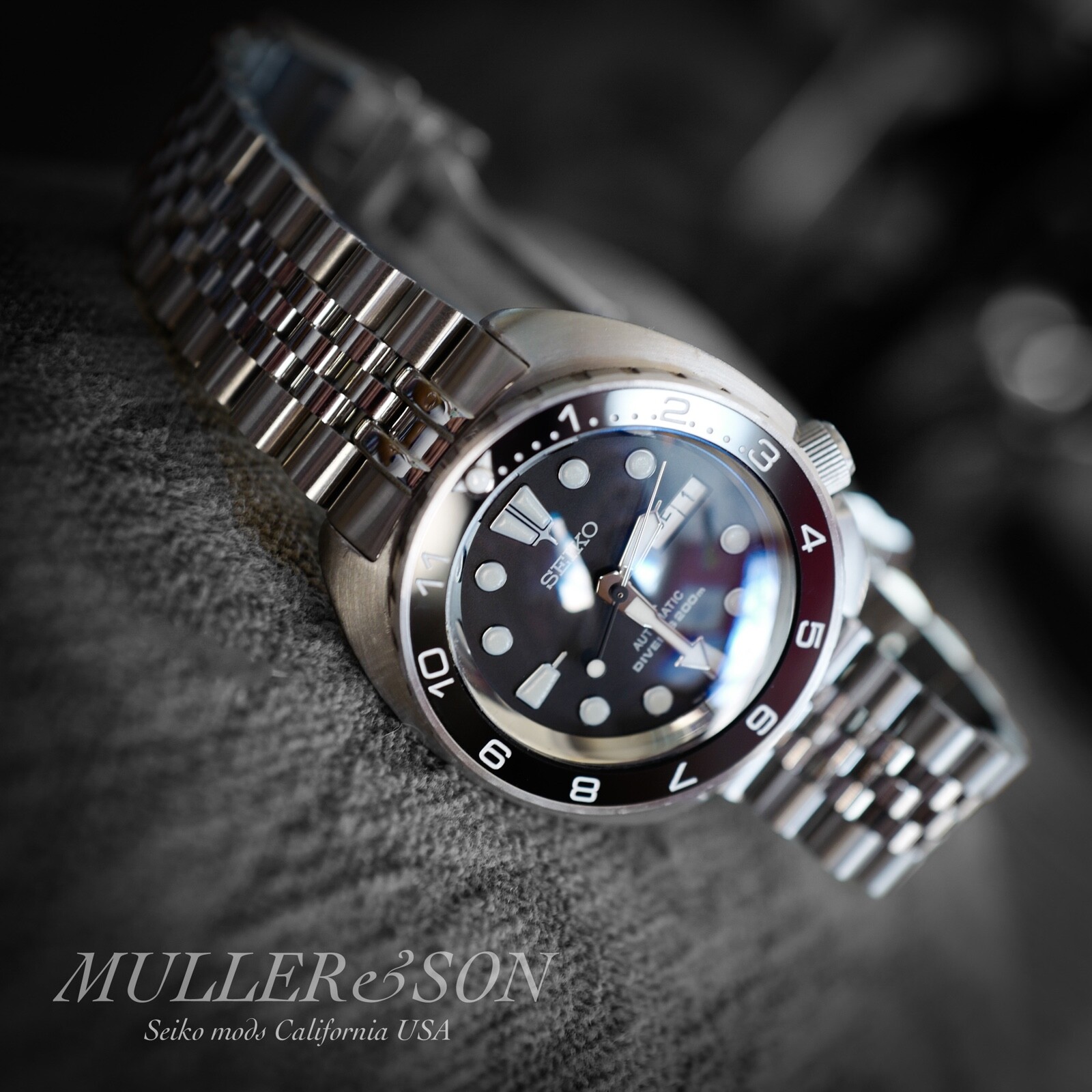 “Marathon” Bezel for Seiko SRP Turtle 120 Click Unidirectional ~ US Seller