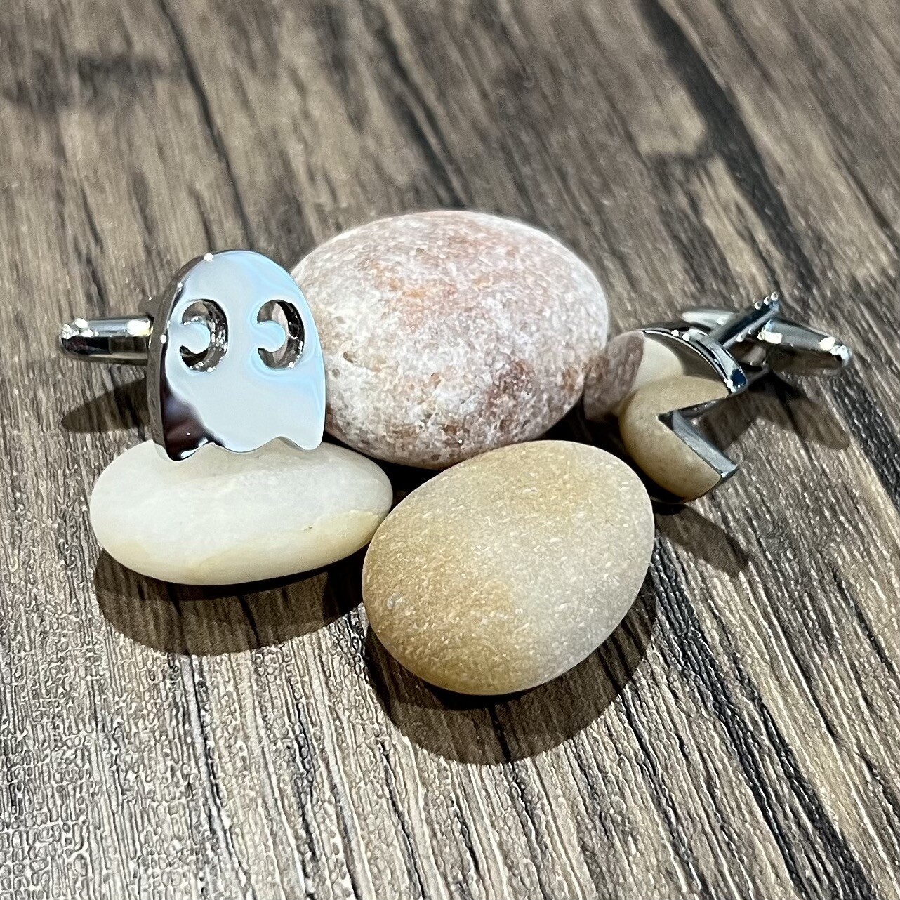Arcade Game Pac-Man Ghost Cufflinks For Men Birthday Wedding Gift