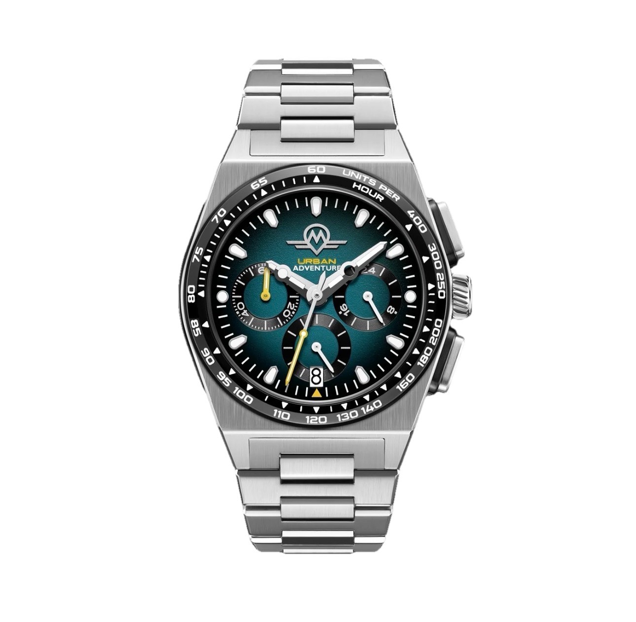 Monro Urban Adventure Watch MUA-C3 Mechaquartz Chronograph Stainless Steel NEW