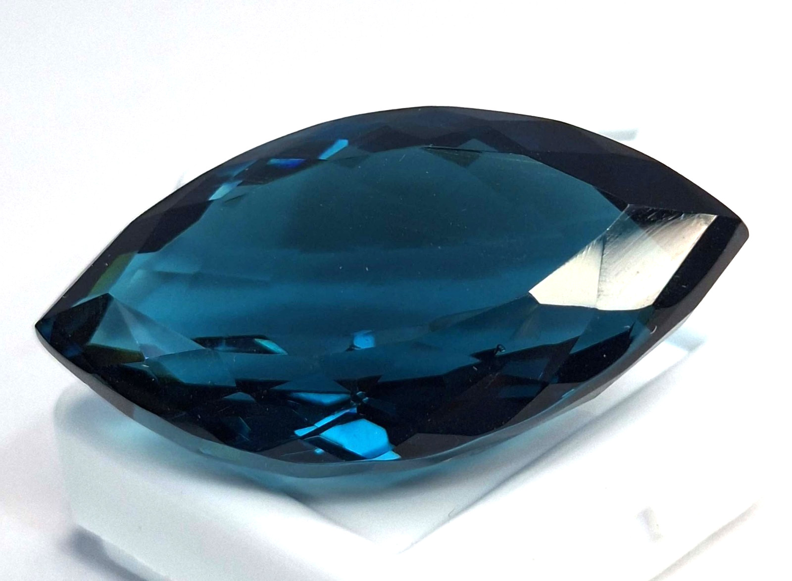 58-60 Ct Lab Created Marquise Shape Blue Topaz Certified Loose Gemstone TQ1858