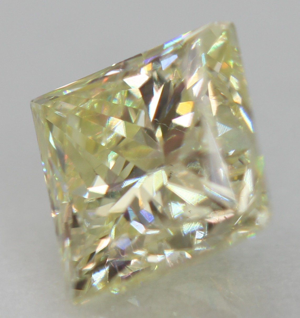 0.61 Carat L VS1 Princess Natural Enhanced EARTH MINED Diamond 4.54X4.38mm VIDEO