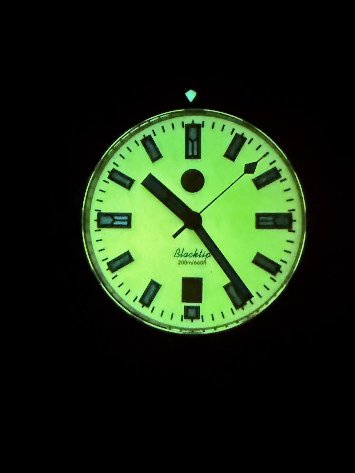 ZELOS BLACKTIP 41MM DLC AUTO DIVE WATCH-FULL LUME ‘EMBER’‼️