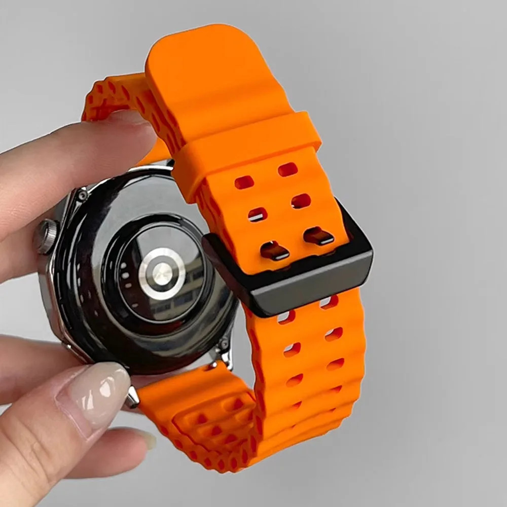 22mm Silicone Strap for Amazfit Balance 2 1 Bip 6 5/GTR 4 3 Pro/Huawei 46mm Band