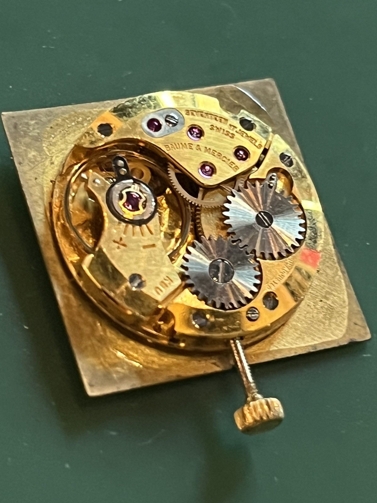 RUNNING Baume Mercier 777 ETA 2512 Gold Tone Ladies Watch Movement