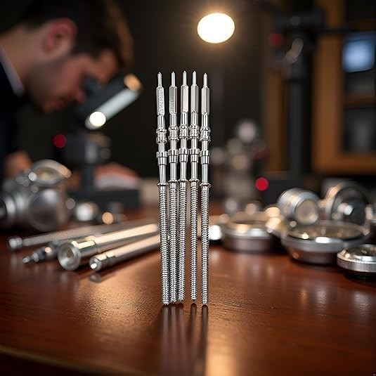 Professional Silver Movement Stem Crown Set for NH35/NH36/NH38/NH39 Watches