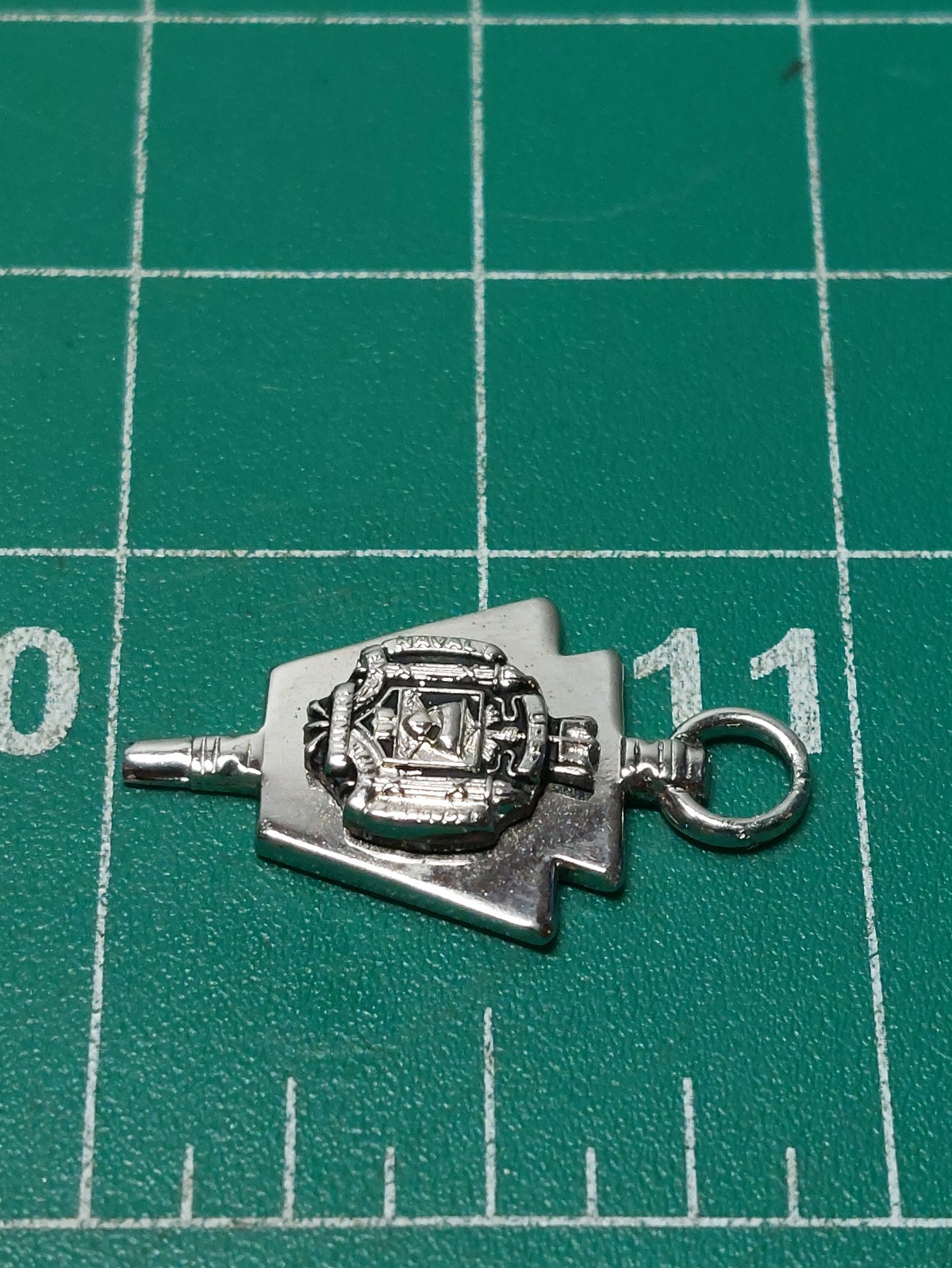 Kinney Sterling Silver Charm Mini Key US Navy Naval