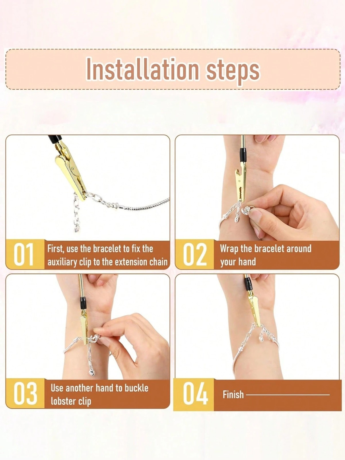 Bracelet Helper Tool Fastening Aid Jewelry Buddy Clip Clasp Assistant 1/2 Pcs