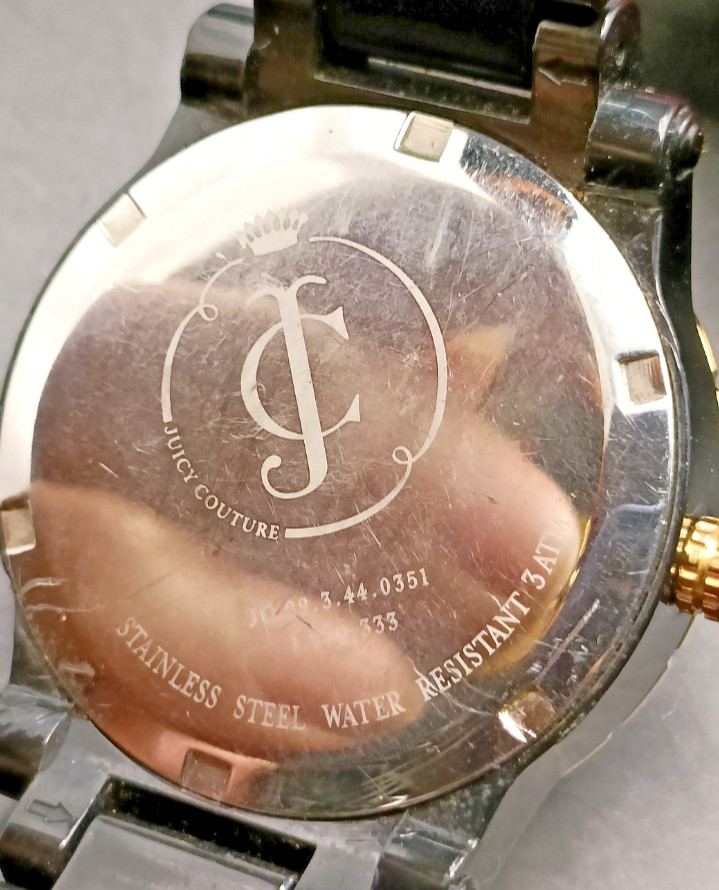 Rare Vintage JUICY COUTURE Chunky Plastic Bracelet Quartz Watch-Boxed & Working