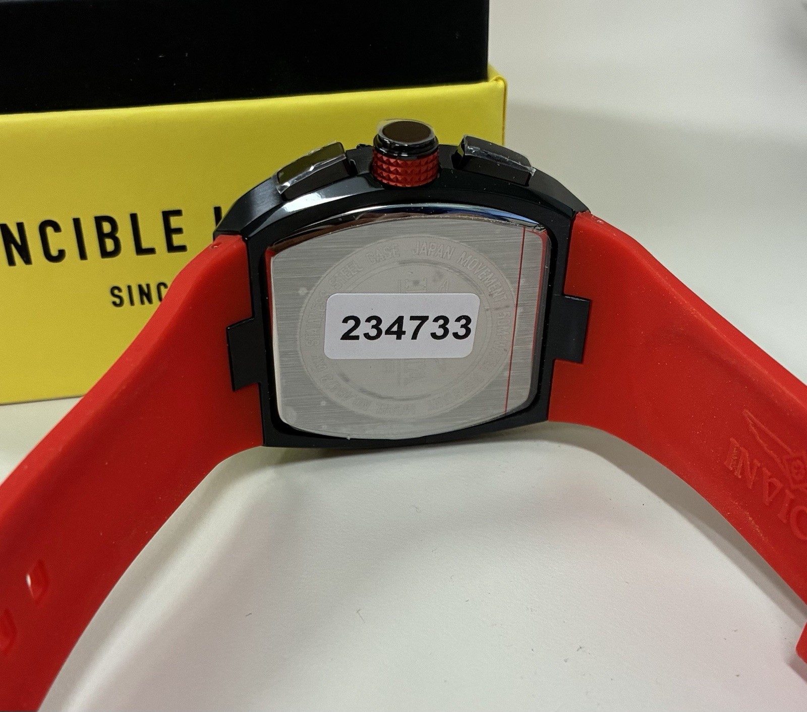 Invicta Racing Men’s Quartz Chronograph Watch 43mm Red Dial Band 48473