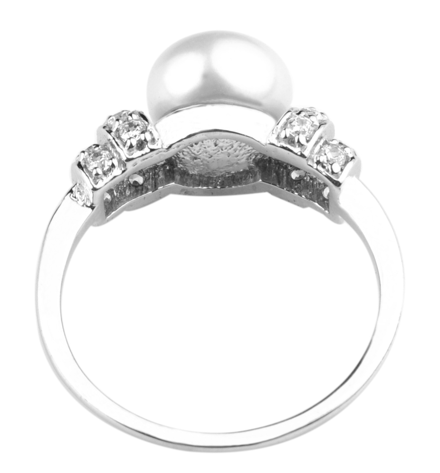 3.03 Carats Round Shape 100% Natural Pearl Certified Diamond Ring In 925 Silver