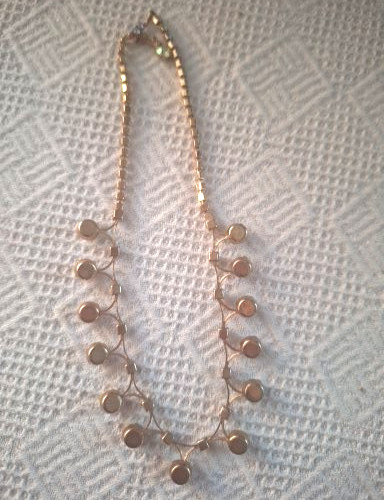 Necklace Aurora Borealis Rhinestone 1960 Vtg Iridescent Blue New Year’s Eve Prom
