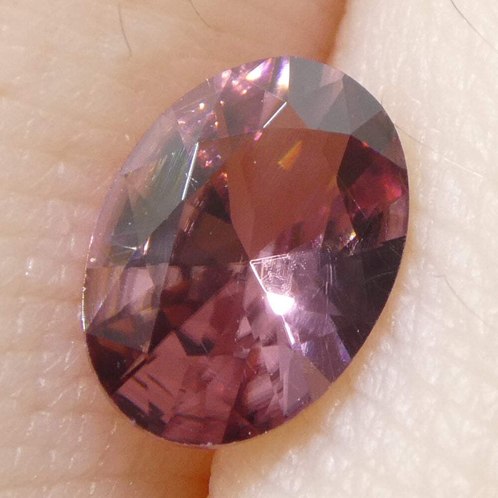 0.95ct Natural Earth Mined Oval Master Brilliant Cut Pink Zircon from Sri Lanka
