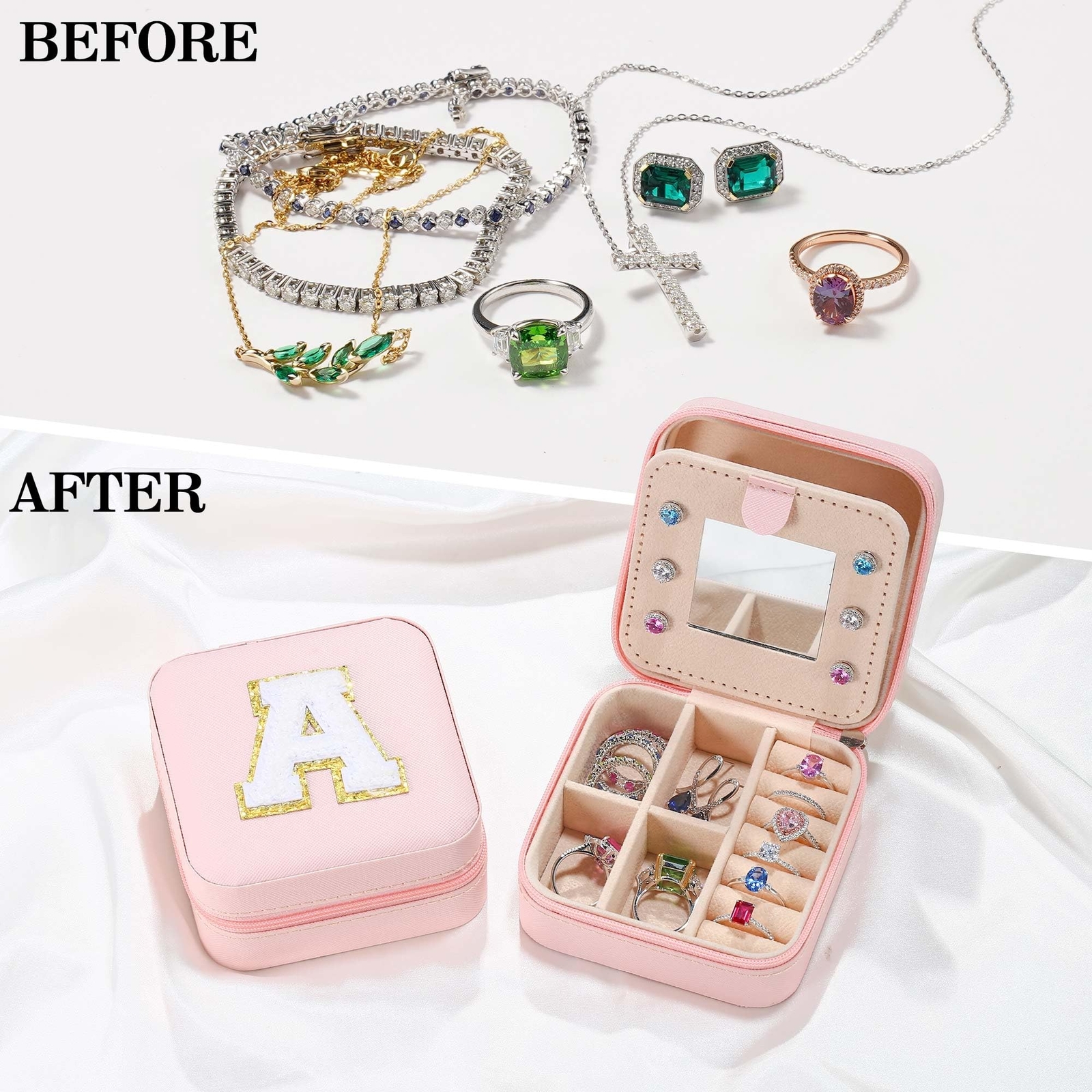Parima Valentines Day Gifts for Girls – Travel Jewelry Case for Girls Jewelry…