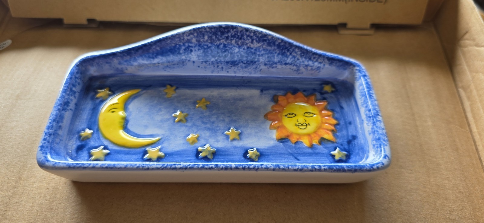 Sun Moon and Stars Trinket Dish Ceramic Jewelry Tray Home Decor