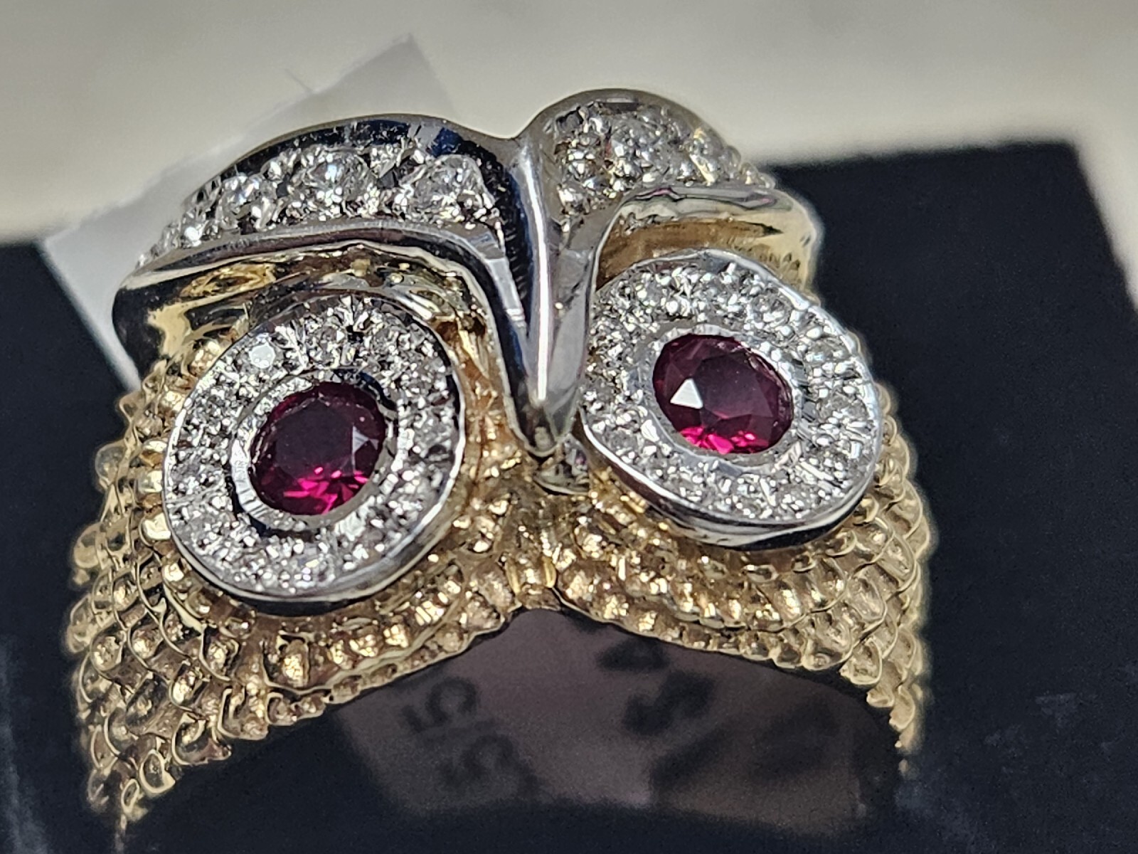 14kt Mens Owel Ring