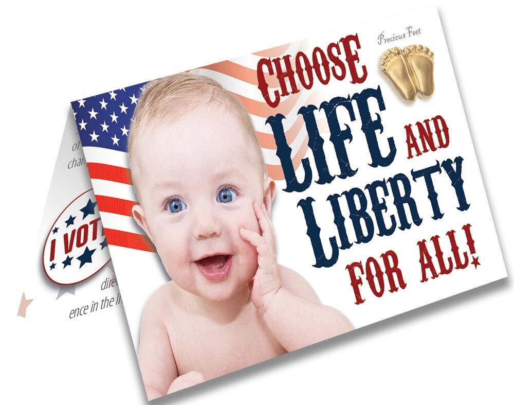 Precious Feet, Gold-Colored, Life & Liberty Card Jewelry, Lapel Pin
