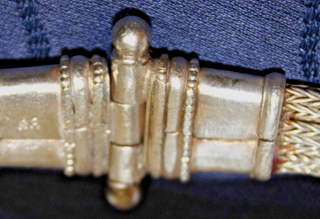 BALI ARTISAN DESAK SUARTI WOVEN 900 SILVER STAITON SCREW CLASP BRACELET 46g