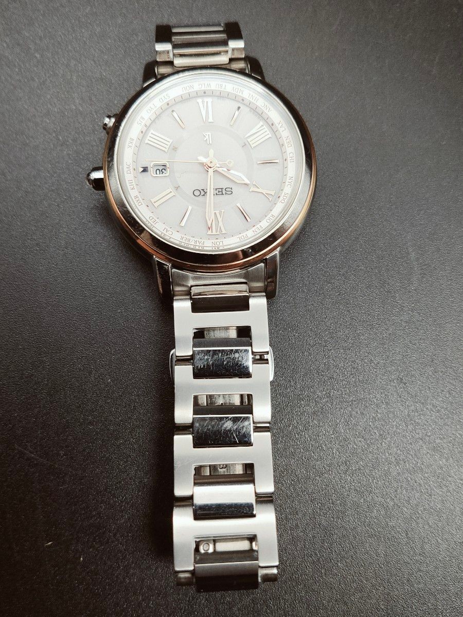 Seiko Lukia SSQV030 Dept Store Limited 400pcs Solar Radio World Time Titanium