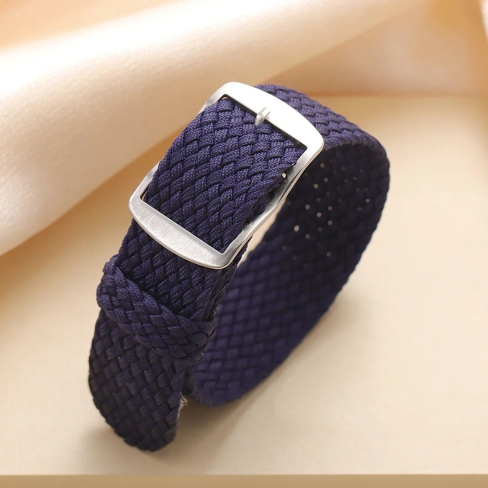 Perlon Woven Nylon Watch Band Strap Universal Replacement 18mm 20mm 22mm
