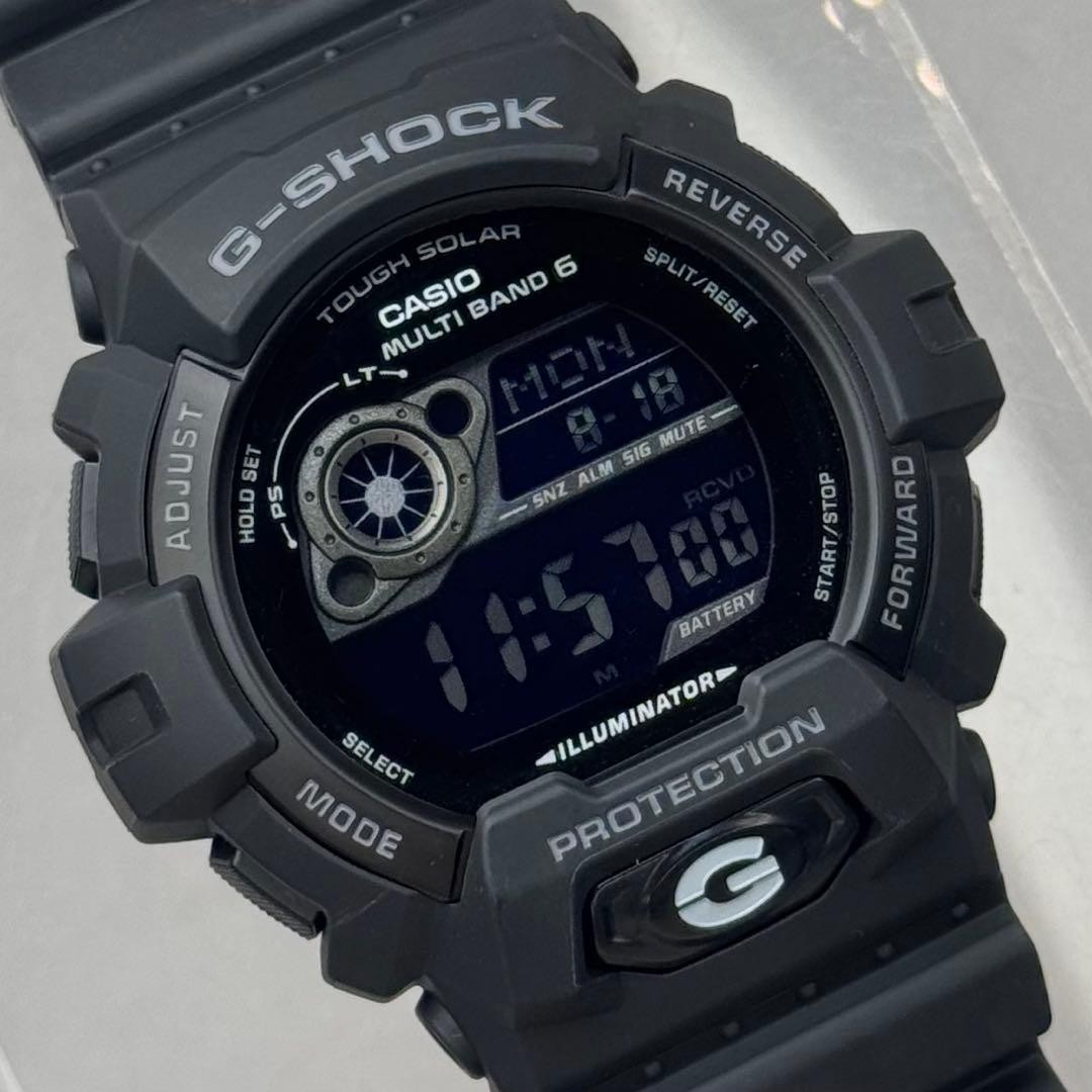 G SHOCK GW 8900A Radio Solar Black Inverted LCD Working