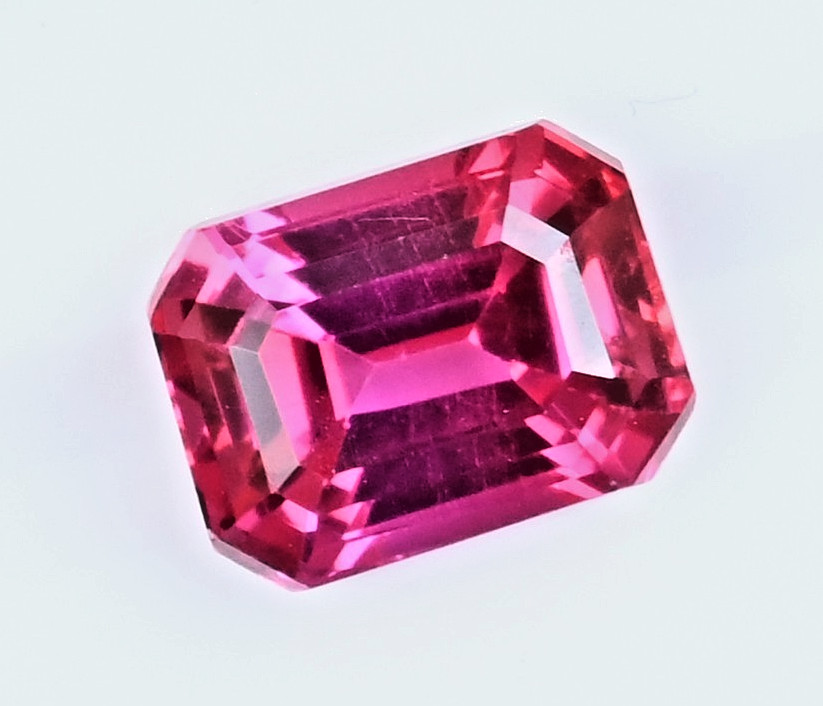 3.45Ct Natural Myanmar Red-Pink Spinel Emerald Certified Flawless Loose Gemstone