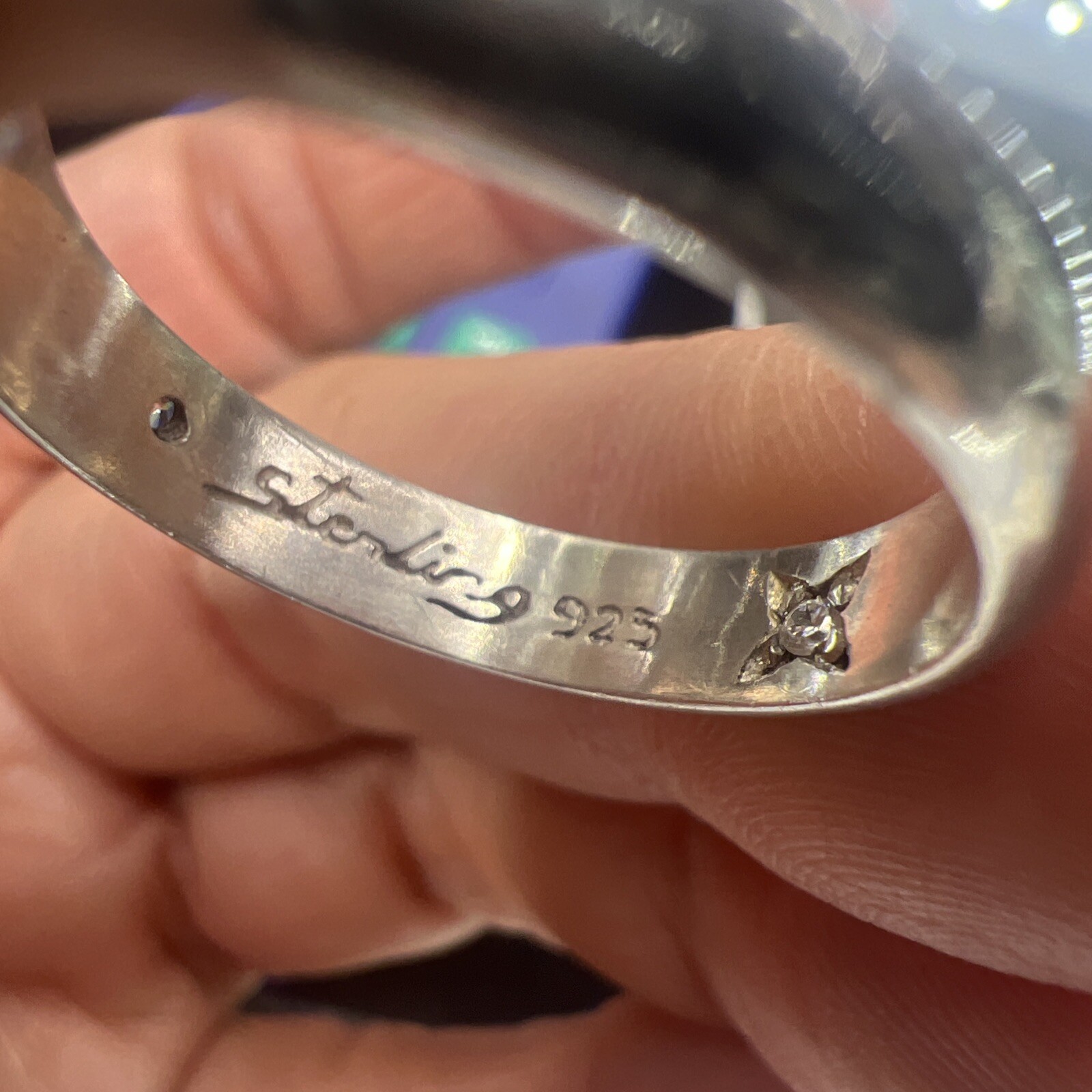 I Love You Ring Solid Sterling Silver 925 5mm Size 9 One CZ Stone