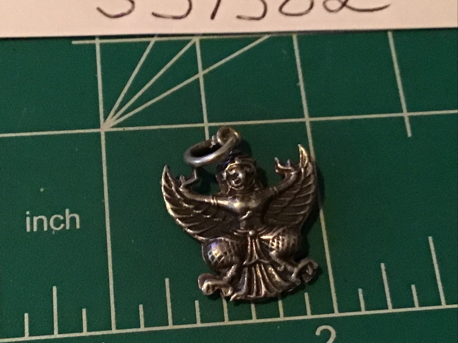 VTG 1940’s Siam Sterling Silver Garuda Hindu Buddhist Diety Charm