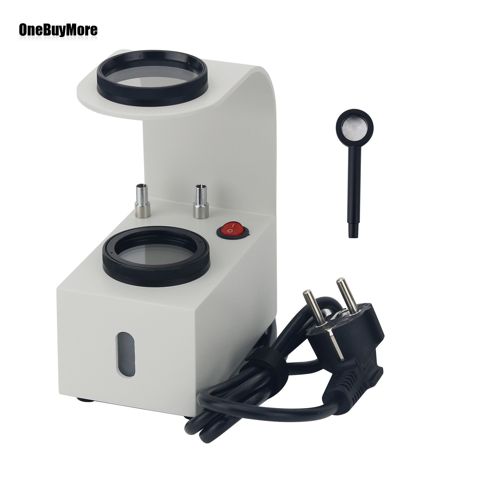 Desktop Polariscope Magnifier Tool with Rotatable Objective Table for Jewelry