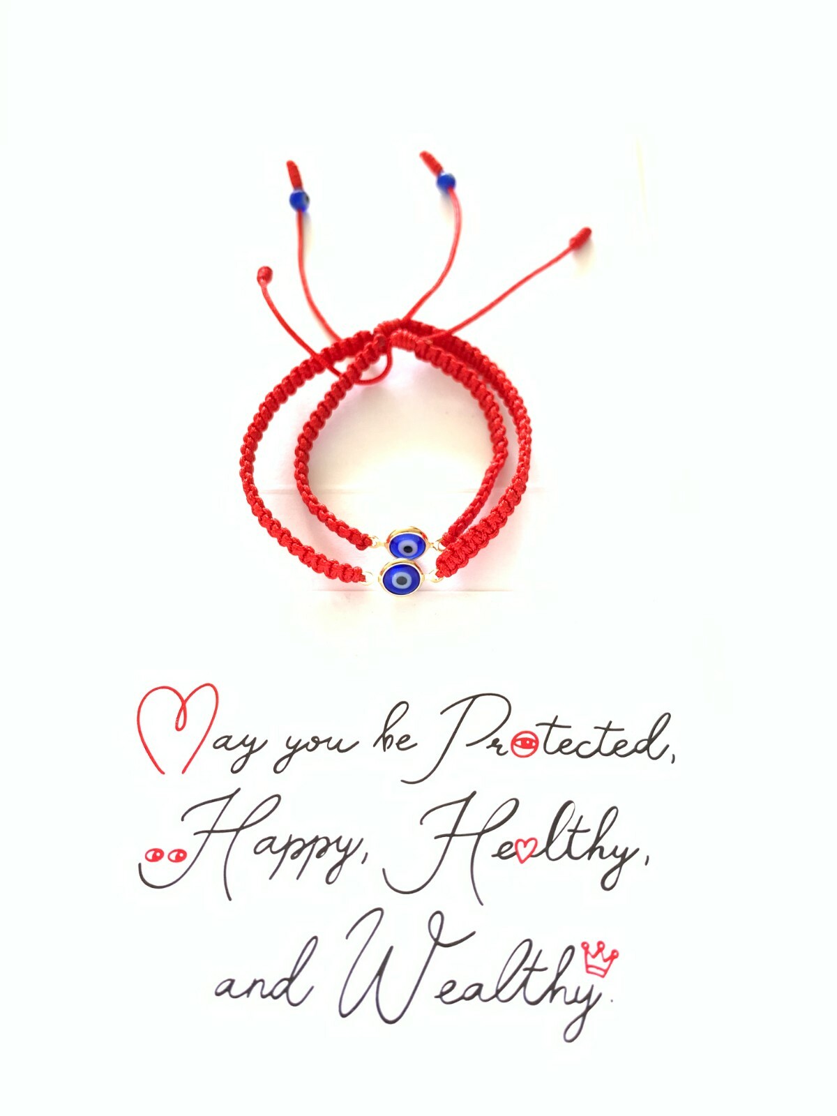 Baby Evil Eye Red Bracelet, Unisex, Goldfilled, Pulsera Bebe, Hilo Rojo
