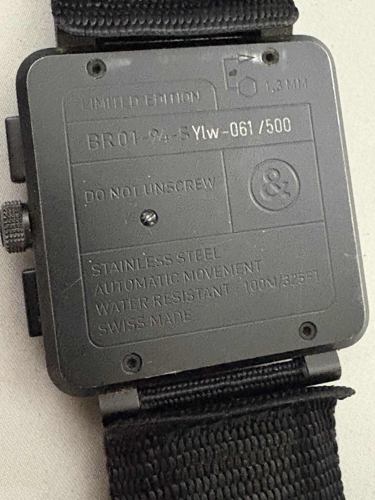 Bell & Ross BR01-94 Limited Edition Watch Low Number 061/500