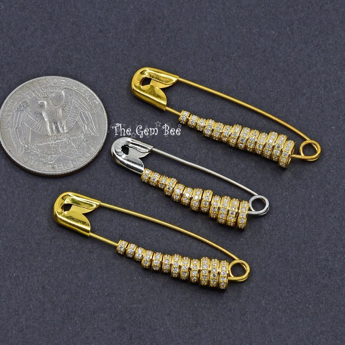 3mm 4mm 5mm 6mm 14k Yellow Gold Diamond Eternity Rondelle Wheel Spacer Bead