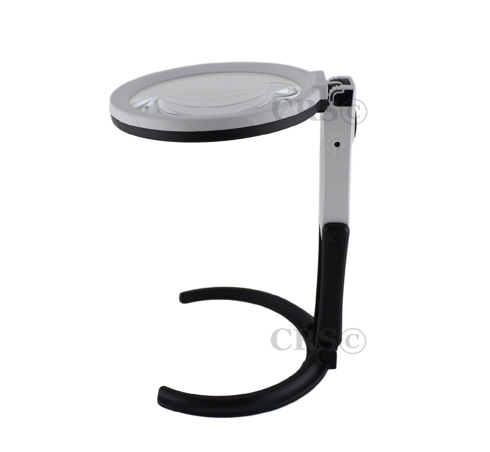 Desk Table Top Magnifier 12 LED Lighted Dual Power Magnifying Glass Adjustable