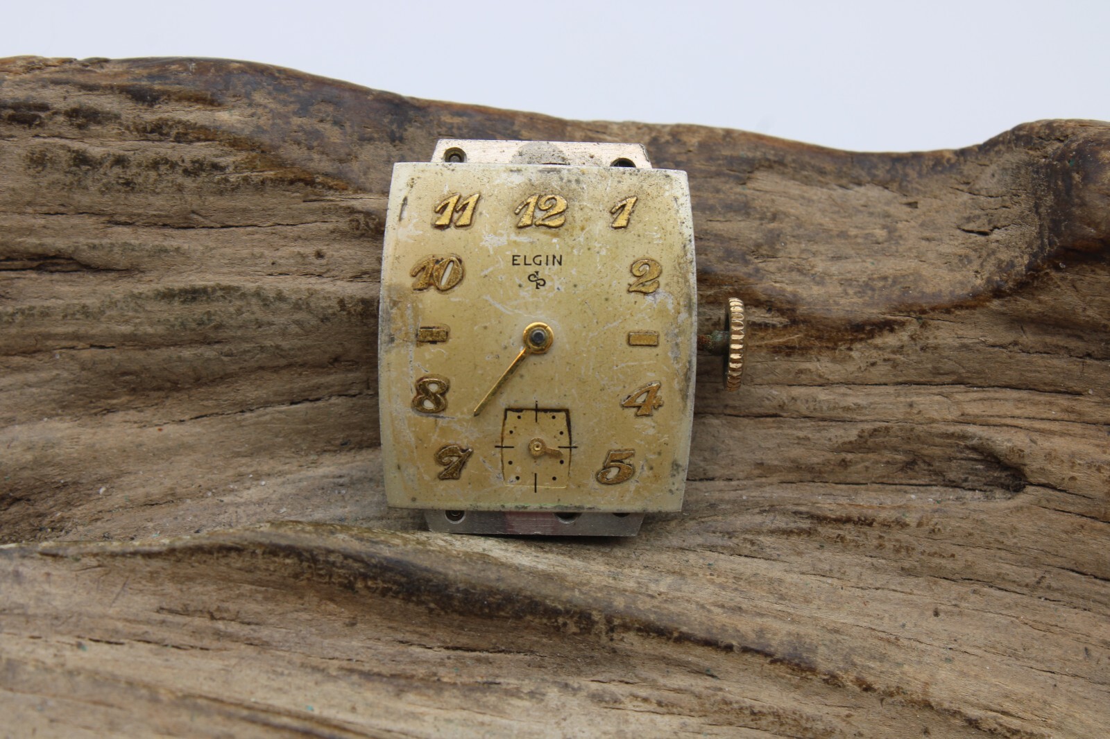 ELGIN WATCH MOVEMENT Gr. 673 17j R818692 17j 17.4×24.7mm FOR REPAIR (PQ)