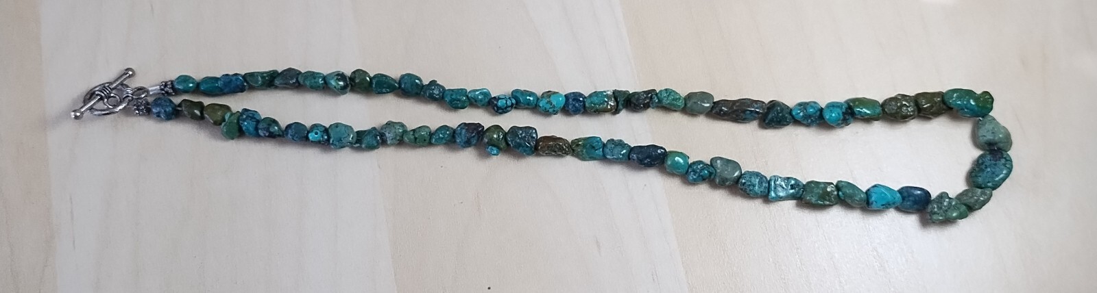 Gradual turquoise Nuggets Necklace ( N 75 )