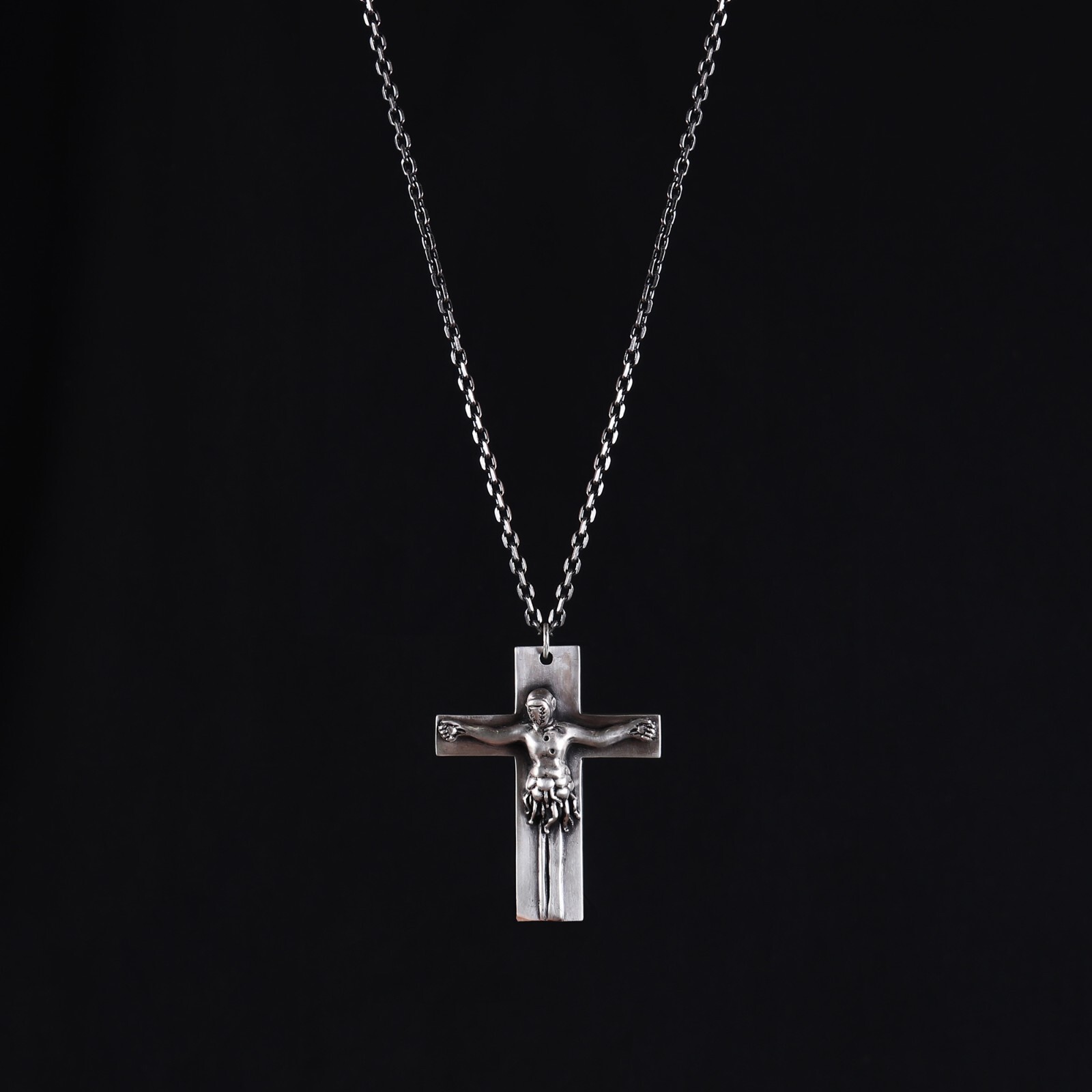 Silver 925 NEON GENESIS EVANGELION Lilith Necklace Nerv Cross Pendant