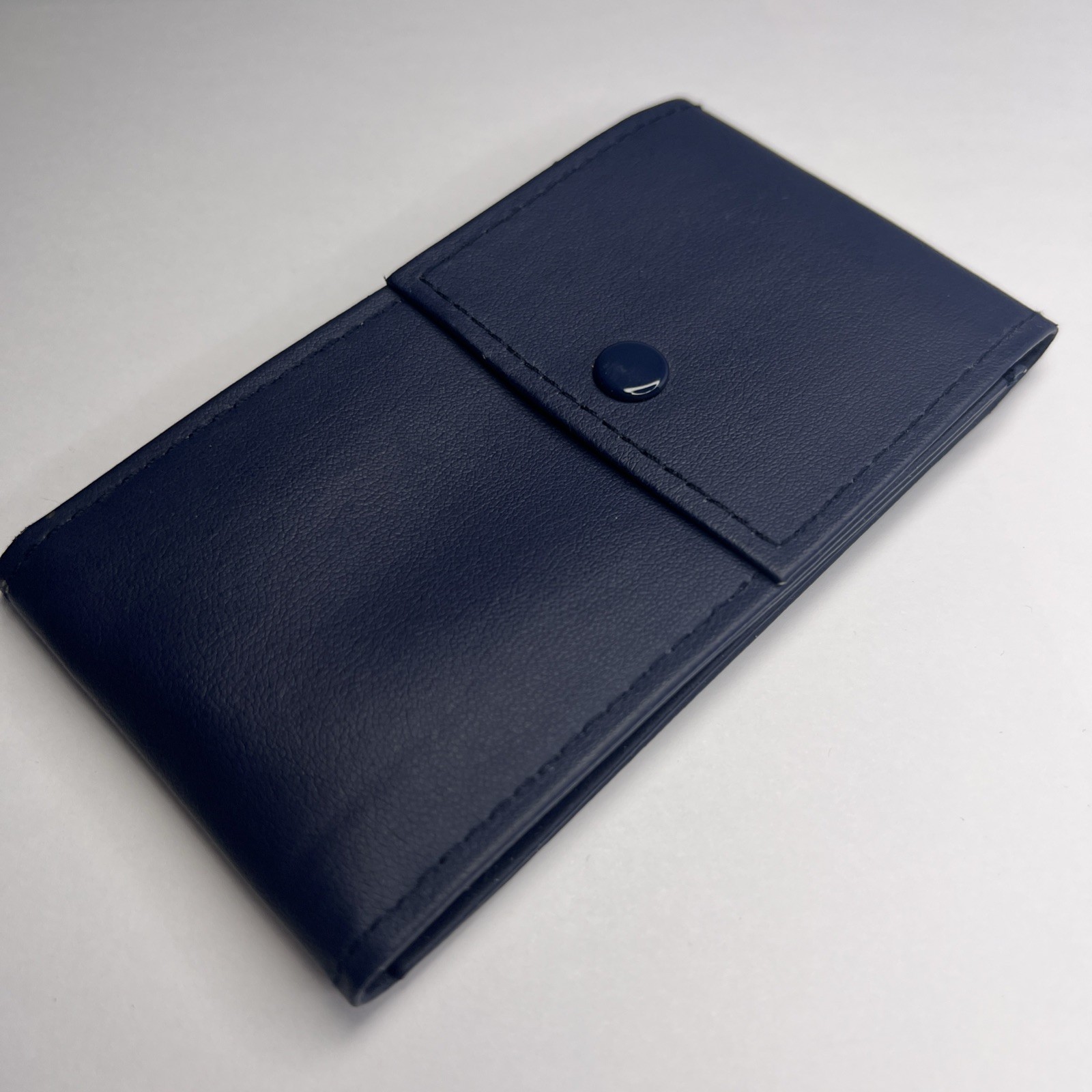 Bucherer Watch Travel Storage Case Blue Fabric & Faux? Leather
