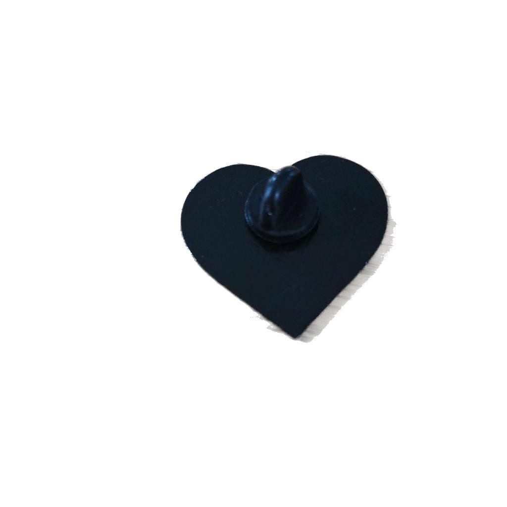 Set of 6 Halloween-Themed Heart Enamel Lapel Pins