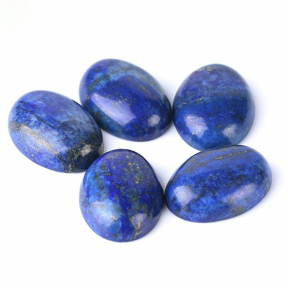 15x20mm Natural Stone 30pcs Lapis Lazuli Oval CAB Cabochon Jewelry No Holes