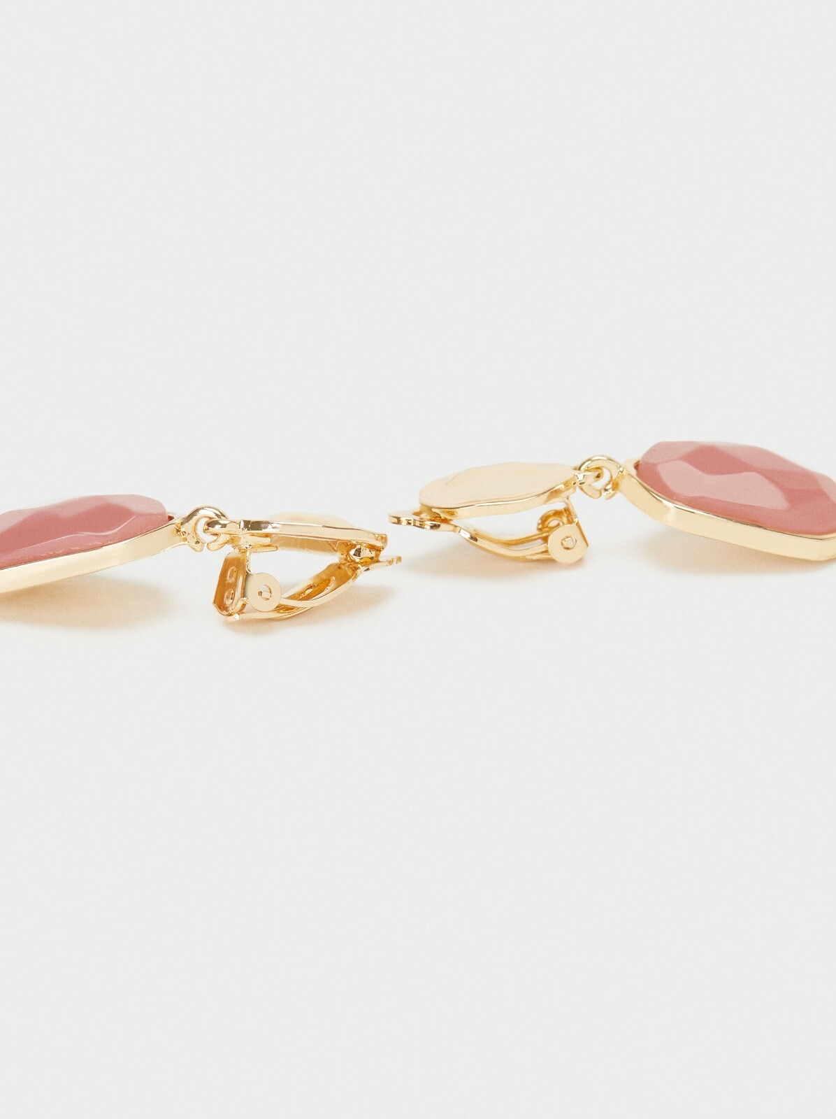 NEW Parfois Clip Petrified Short Stud Earrings