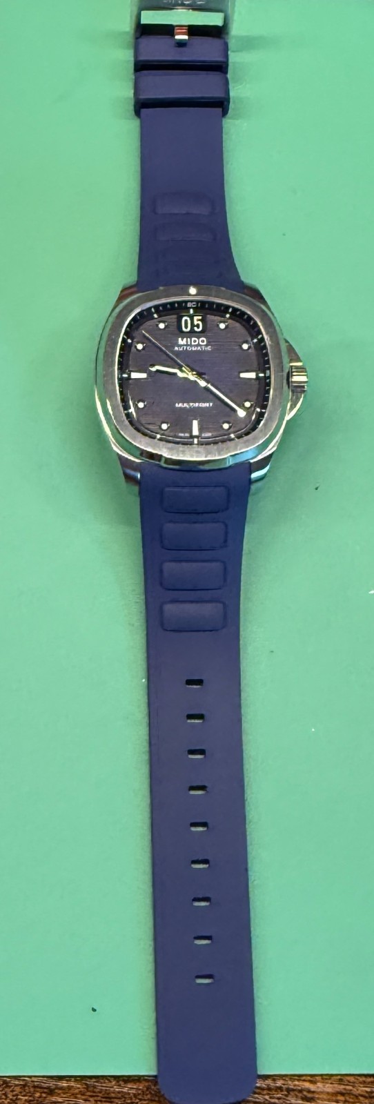 Mido Multifort TV Big Date M049.526.17.041.00 Blue Dial Auto Full Set Box Papers