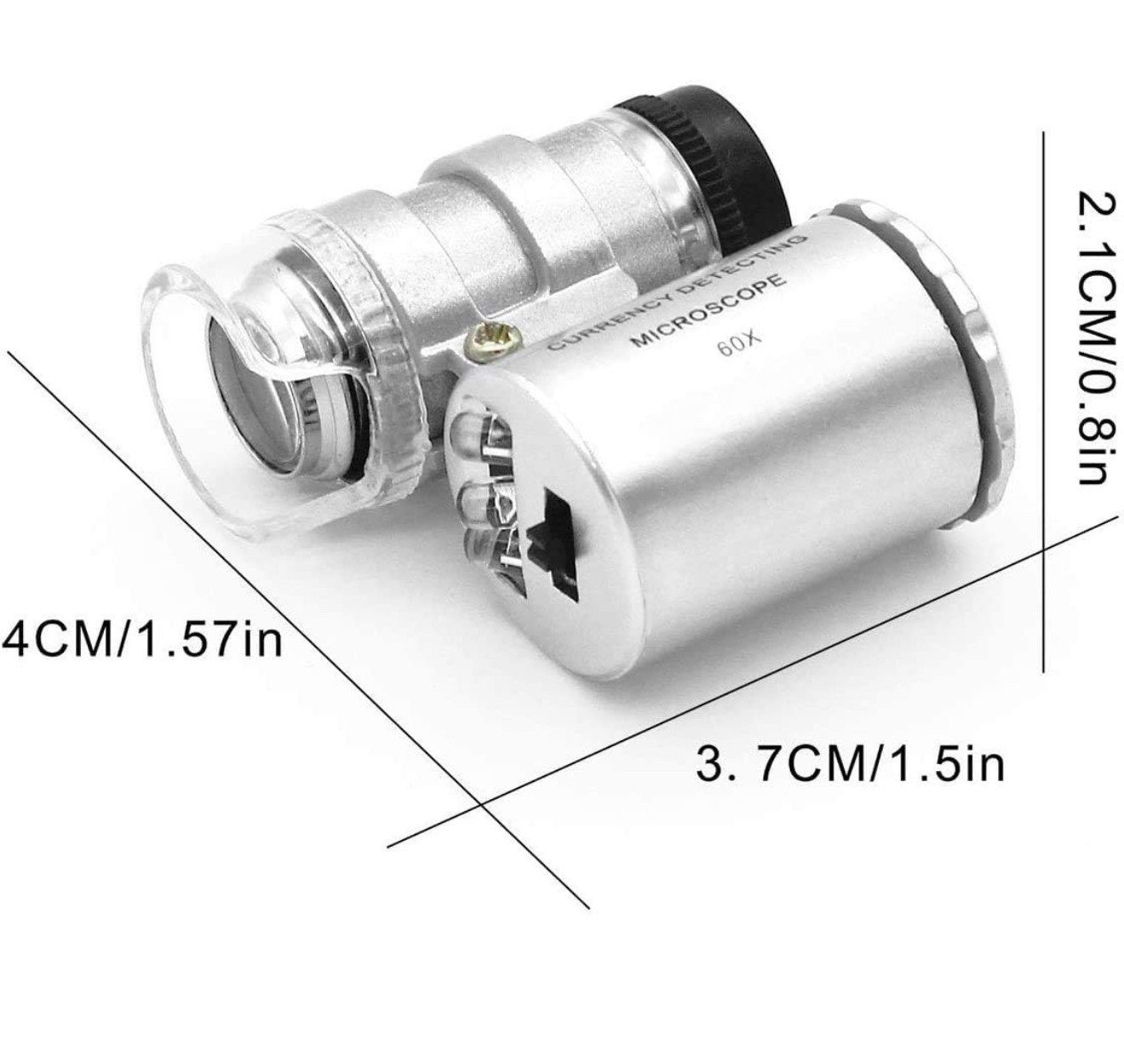 Diamond Tester Pen With 60X Jewelry Loupe Professional Gem Tester