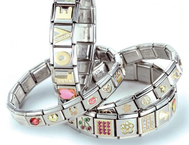 SAXAOPHONE ITALIAN CHARM BRACELET LINK 9MM STAINLESS STEEL NEW