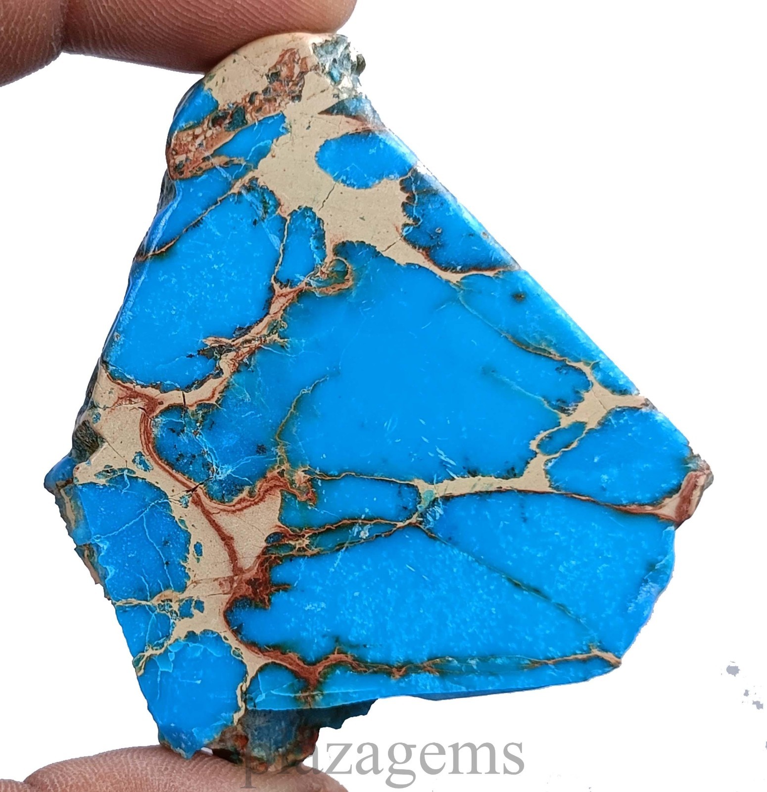 197.35 Ct Natural Sky Blue Turquoise Rough Slab EGL Certified Loose Gems “5NSR