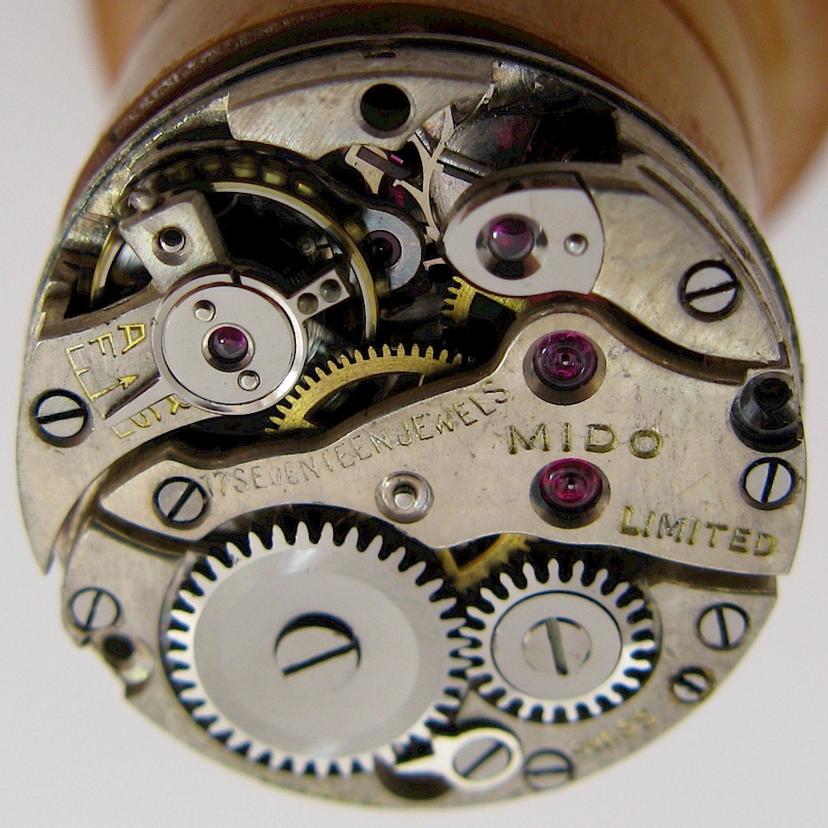 early MIDO AS – 15.4 mm 15 jewels watch movement for parts