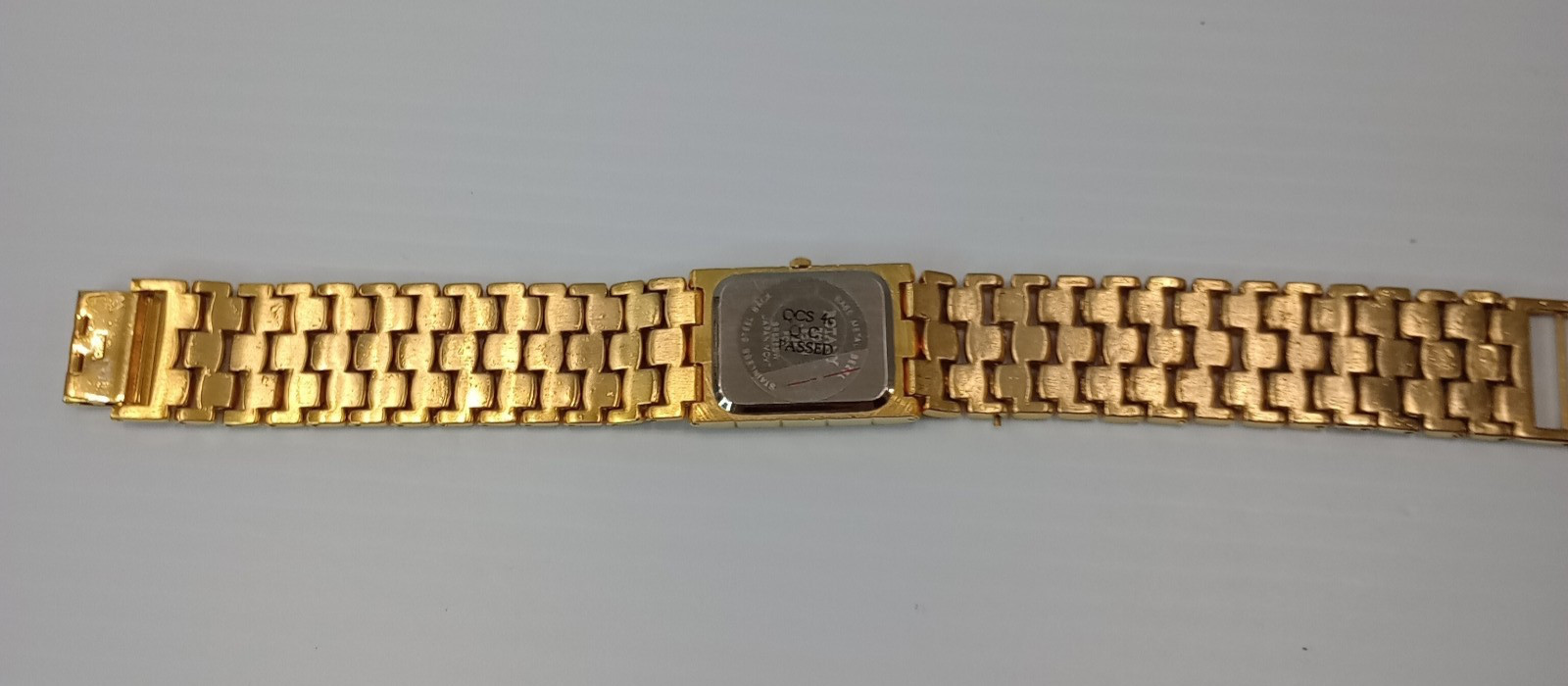 Botany 500 Gold Tone Quartz Watch Rectangular 24.7mm Bracelet New Battery